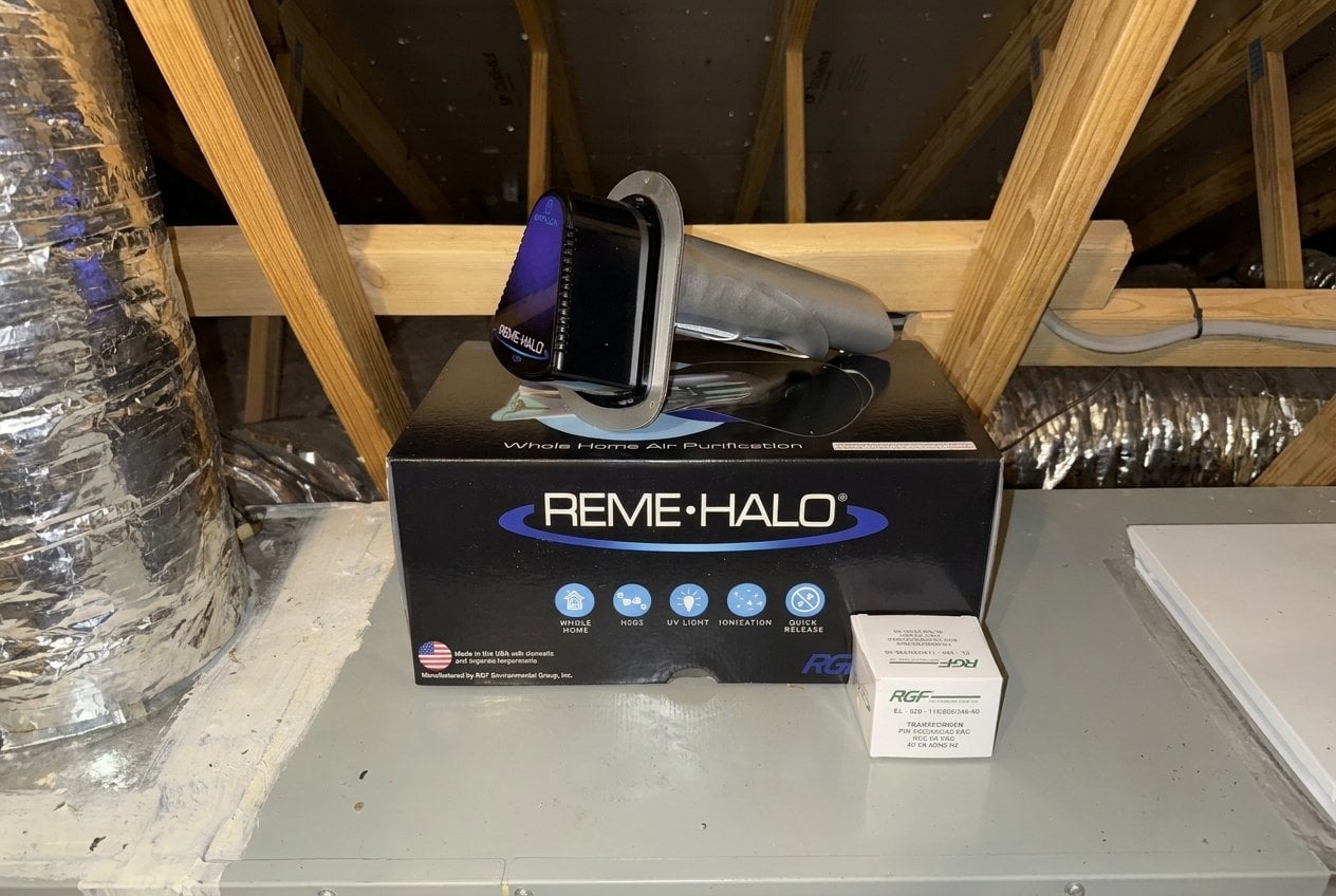 REME HALO whole-home air purification product installed by Skyline