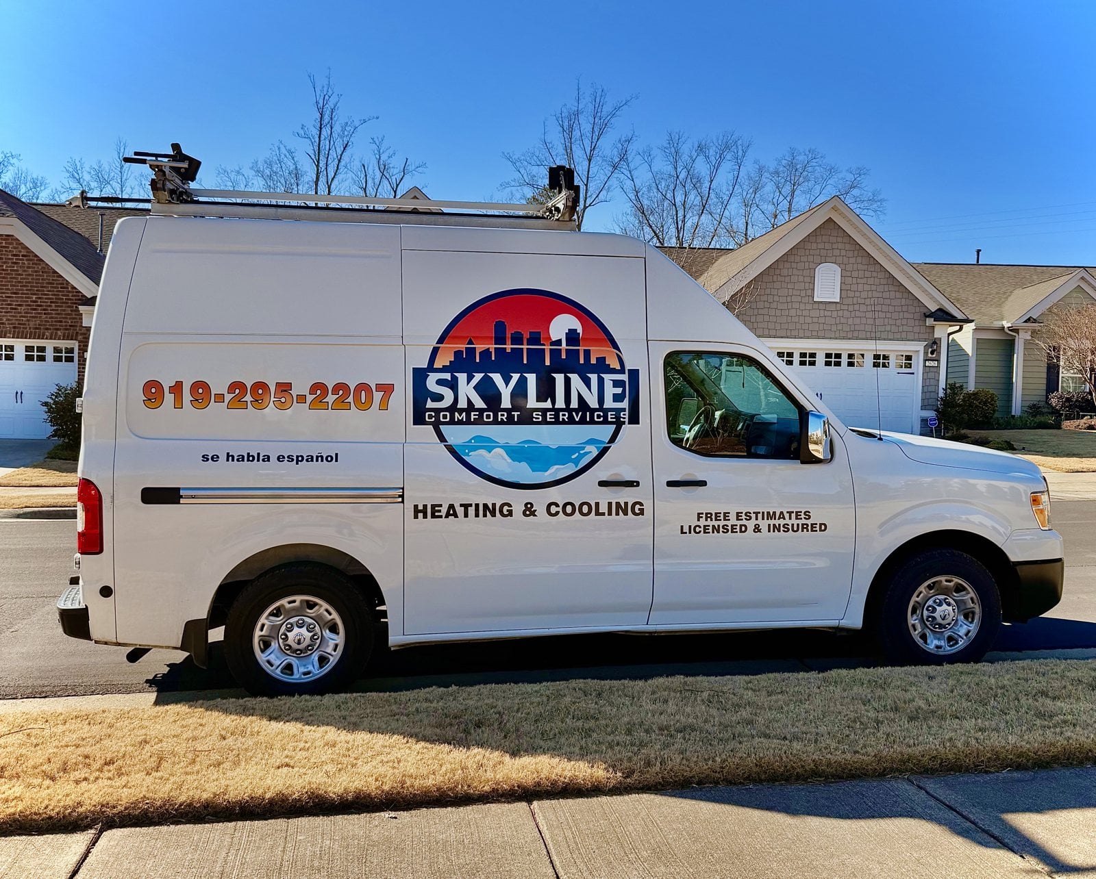 The Skyline service van