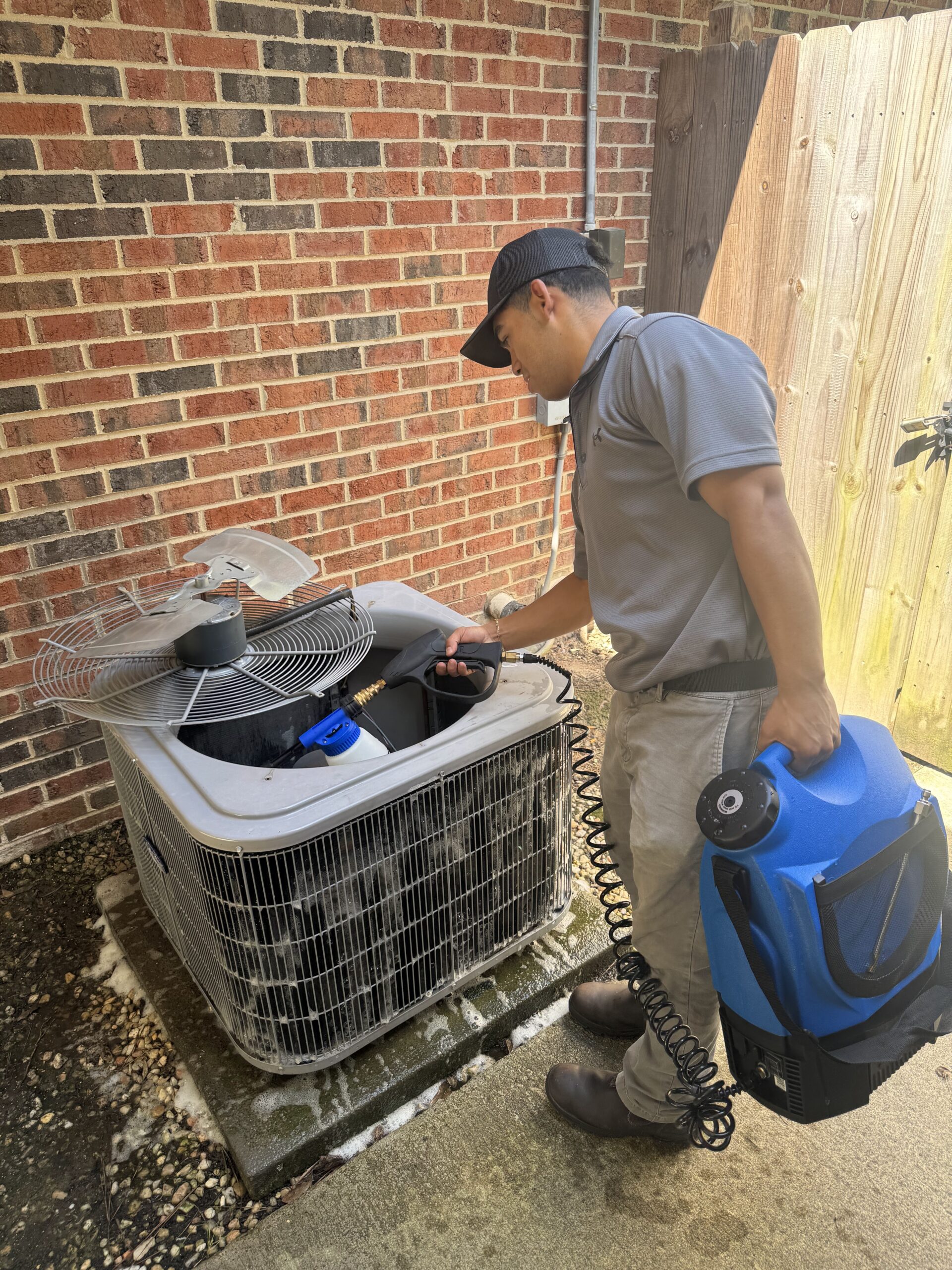 Indoor air handler and evaporator coil