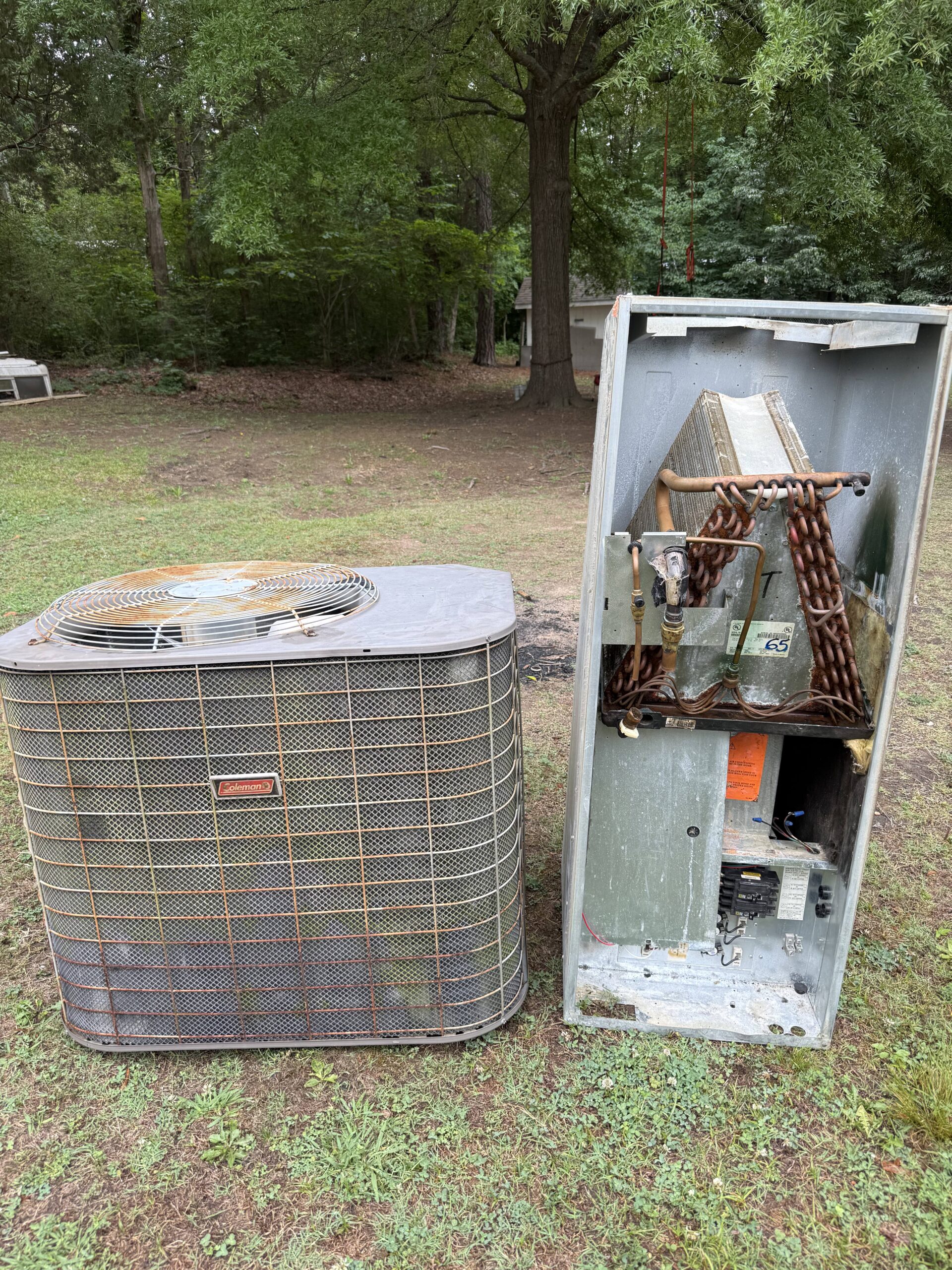 Skyline technician installing a mini-split system