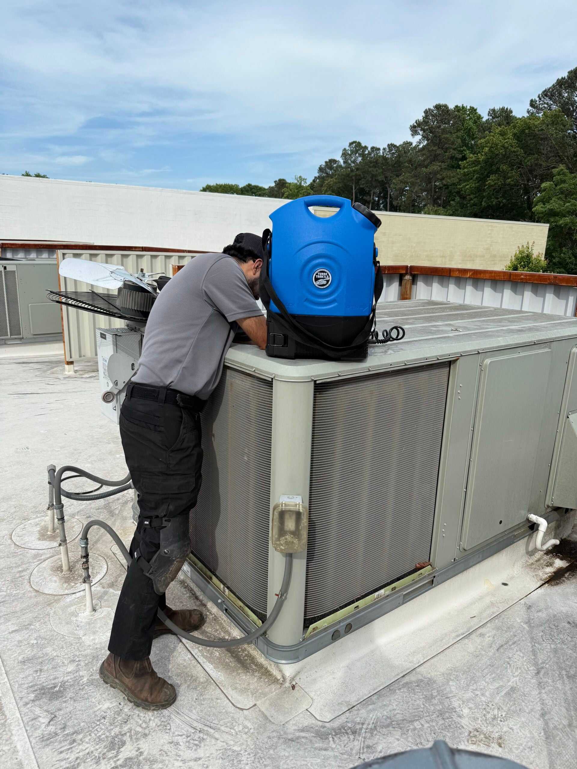 Rooftop maintenance visit