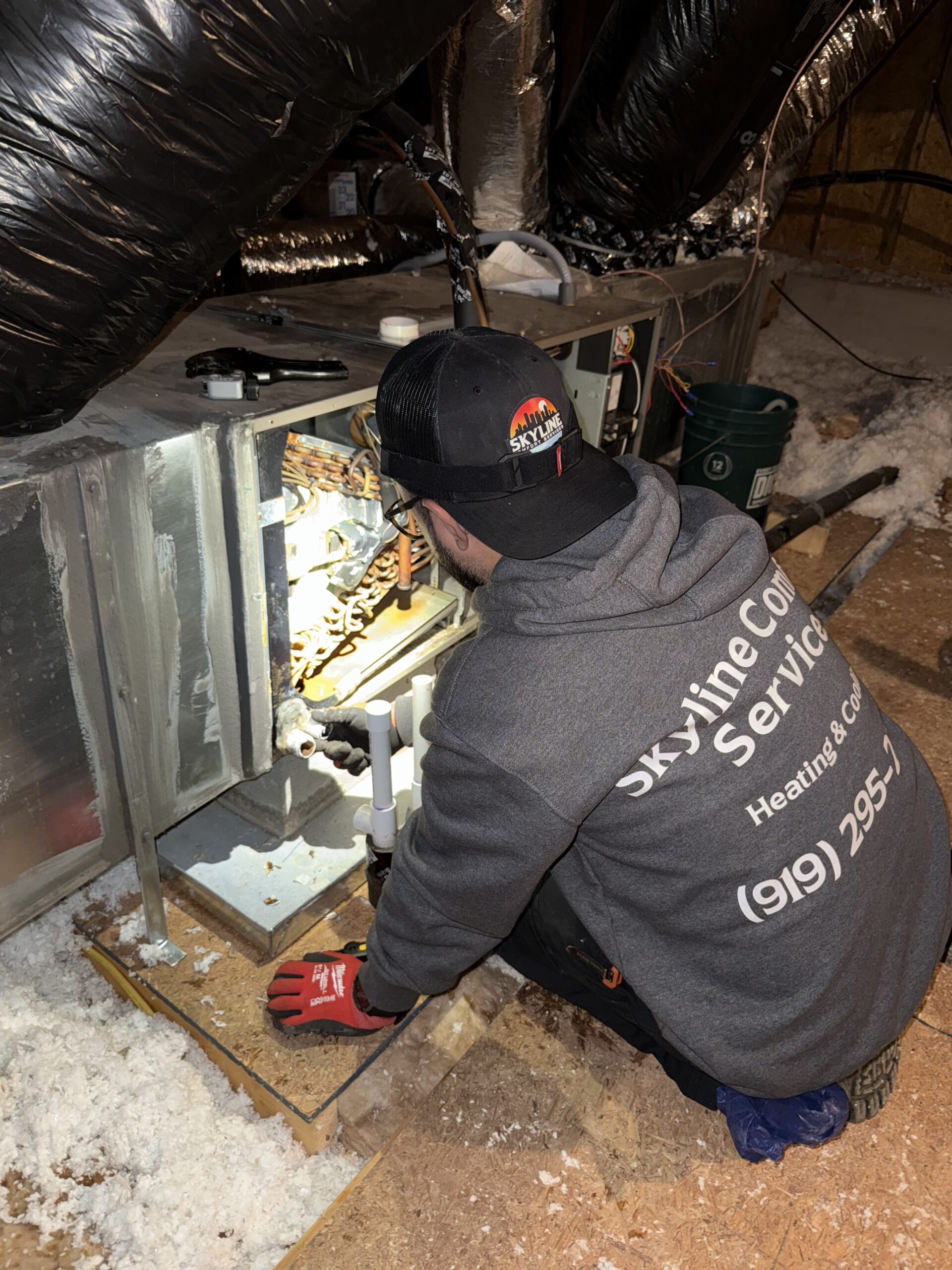 Indoor air handler and coil
